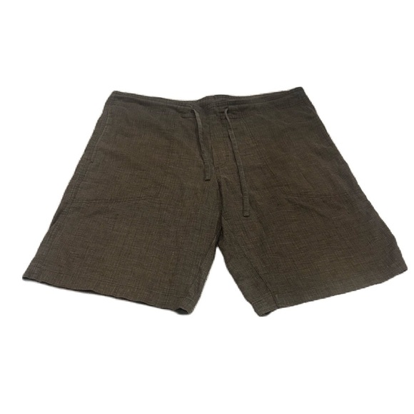 Prana Other - Prana Men’s Brown Flat Front Hemp Cargo Shorts Casual Style Sz. L
